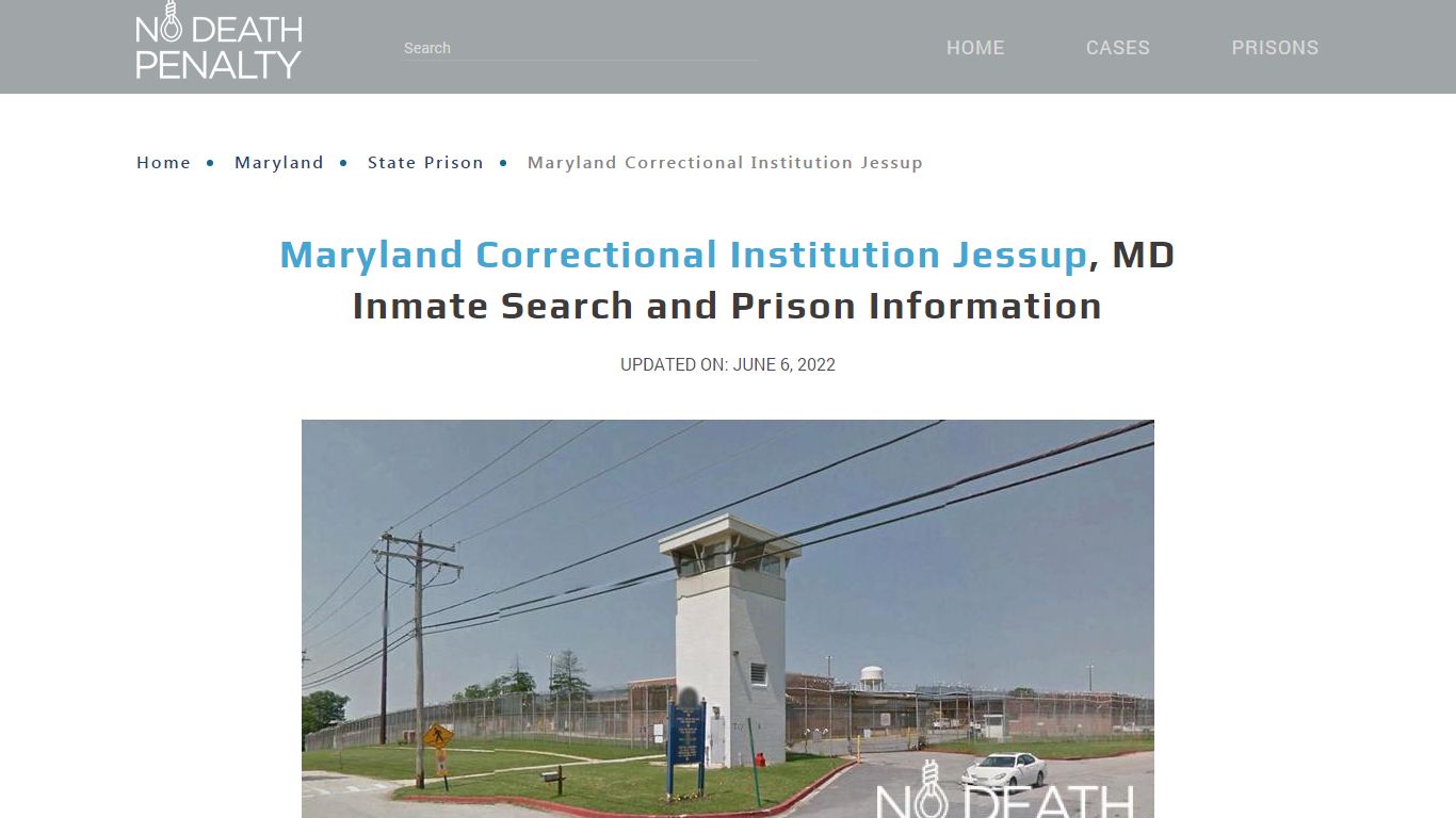 Maryland Correctional Institution Jessup, MD Inmate Search ...