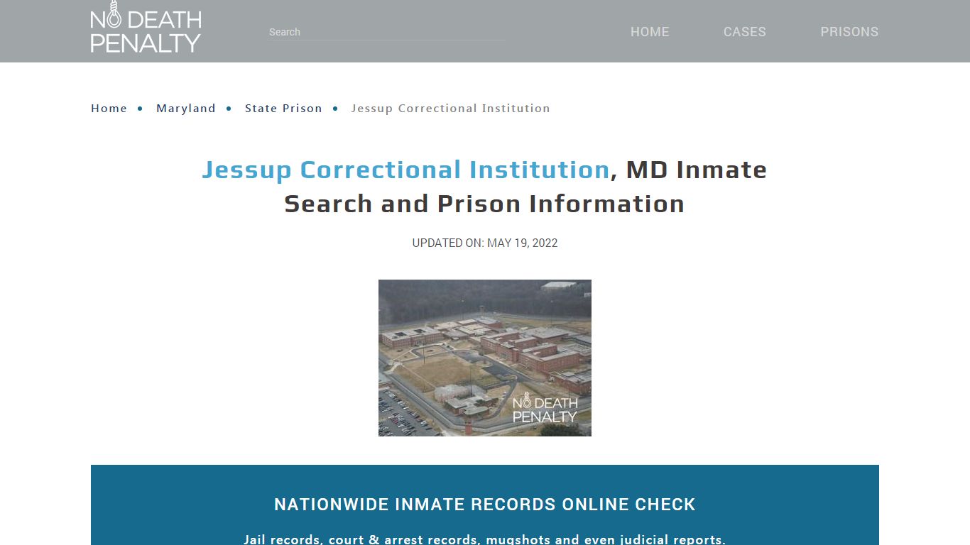 Jessup Correctional Institution, MD Inmate Search ...